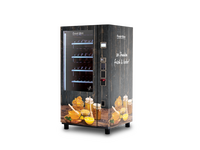 Distributeur automatique au motif de miel en aspect bois      