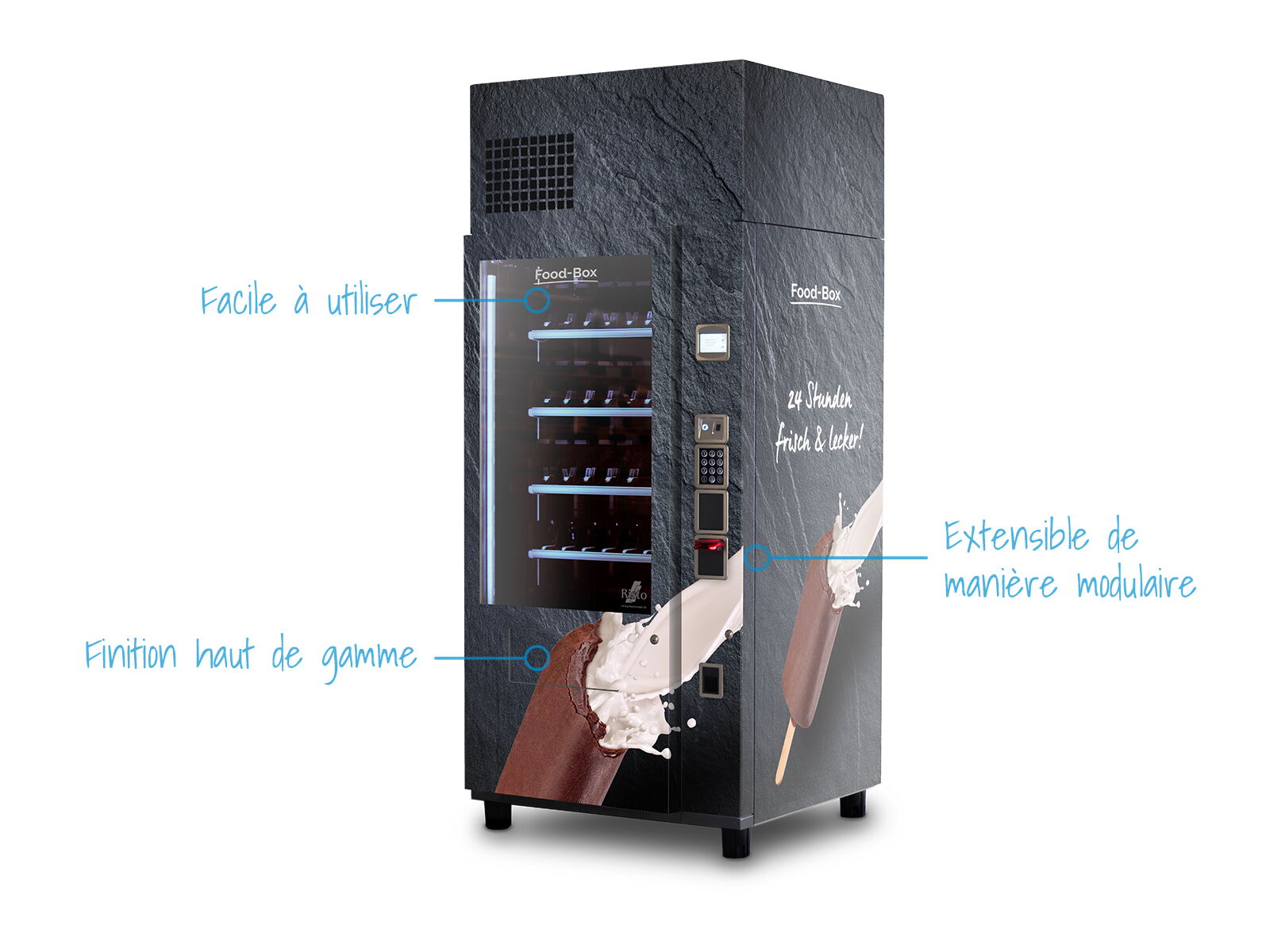 Distributeur automatique de glaces — présentation des fonctions      
