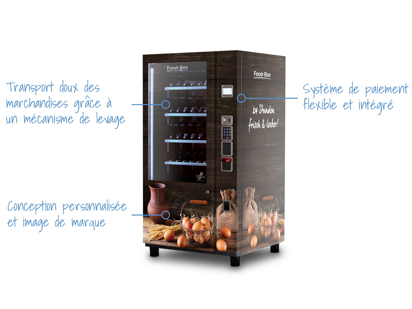 Distributeur automatique d'œufs — présentation des fonctions      