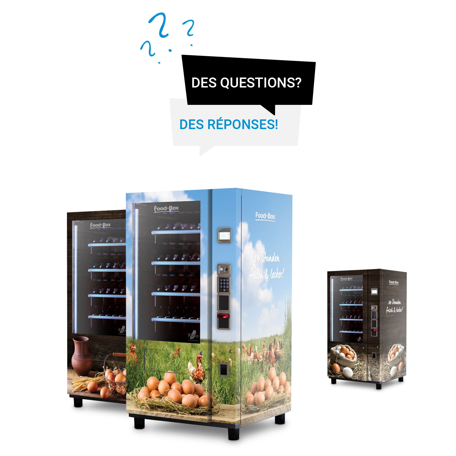 Distributeur automatique d'œufs — questions fréquentes      