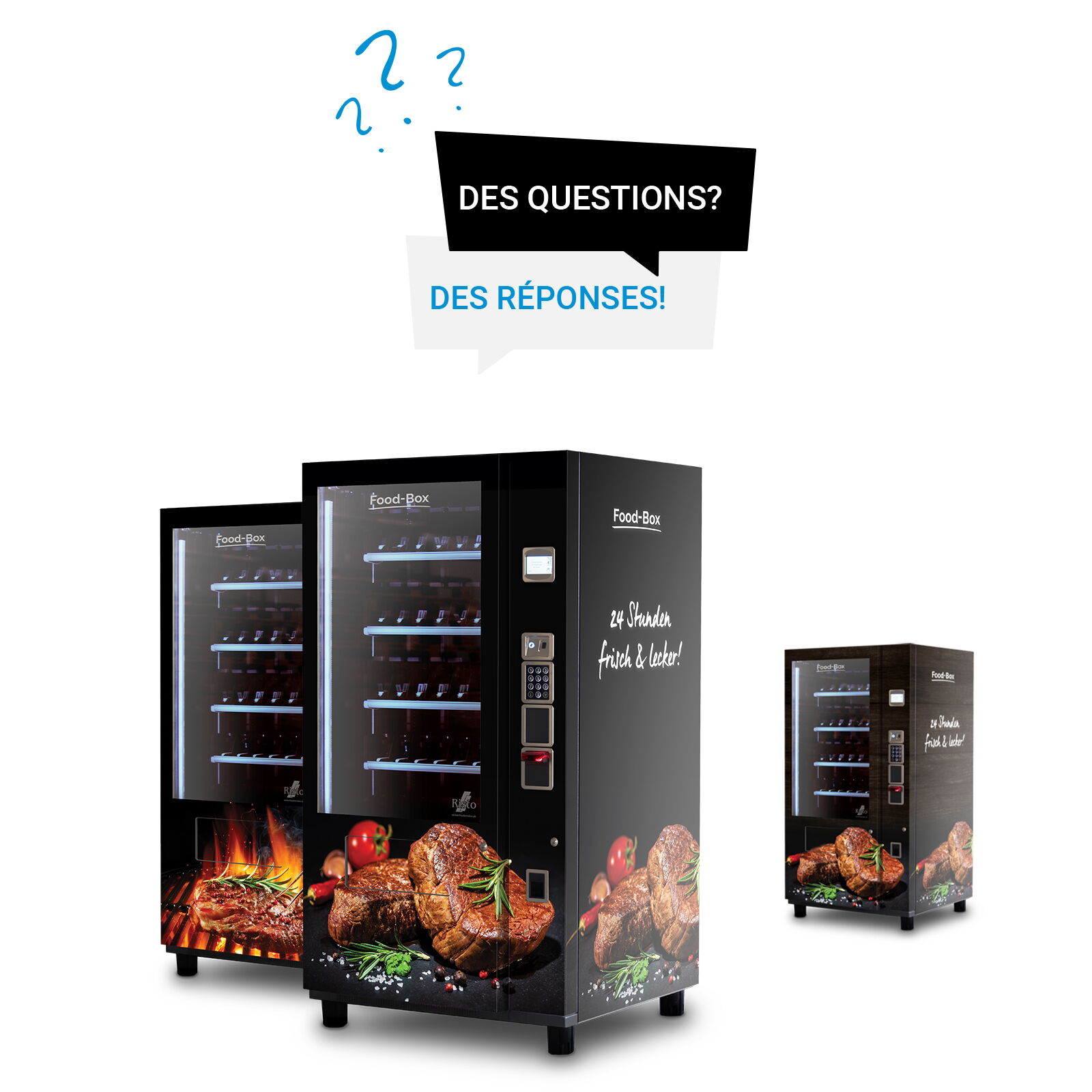 Distributeur automatique de viande grillée — questions fréquentes      