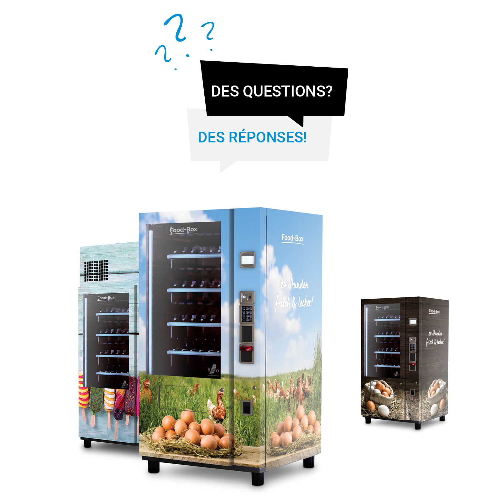 Distributeur automatique de produits alimentaires et spécialités — questions fréquentes      