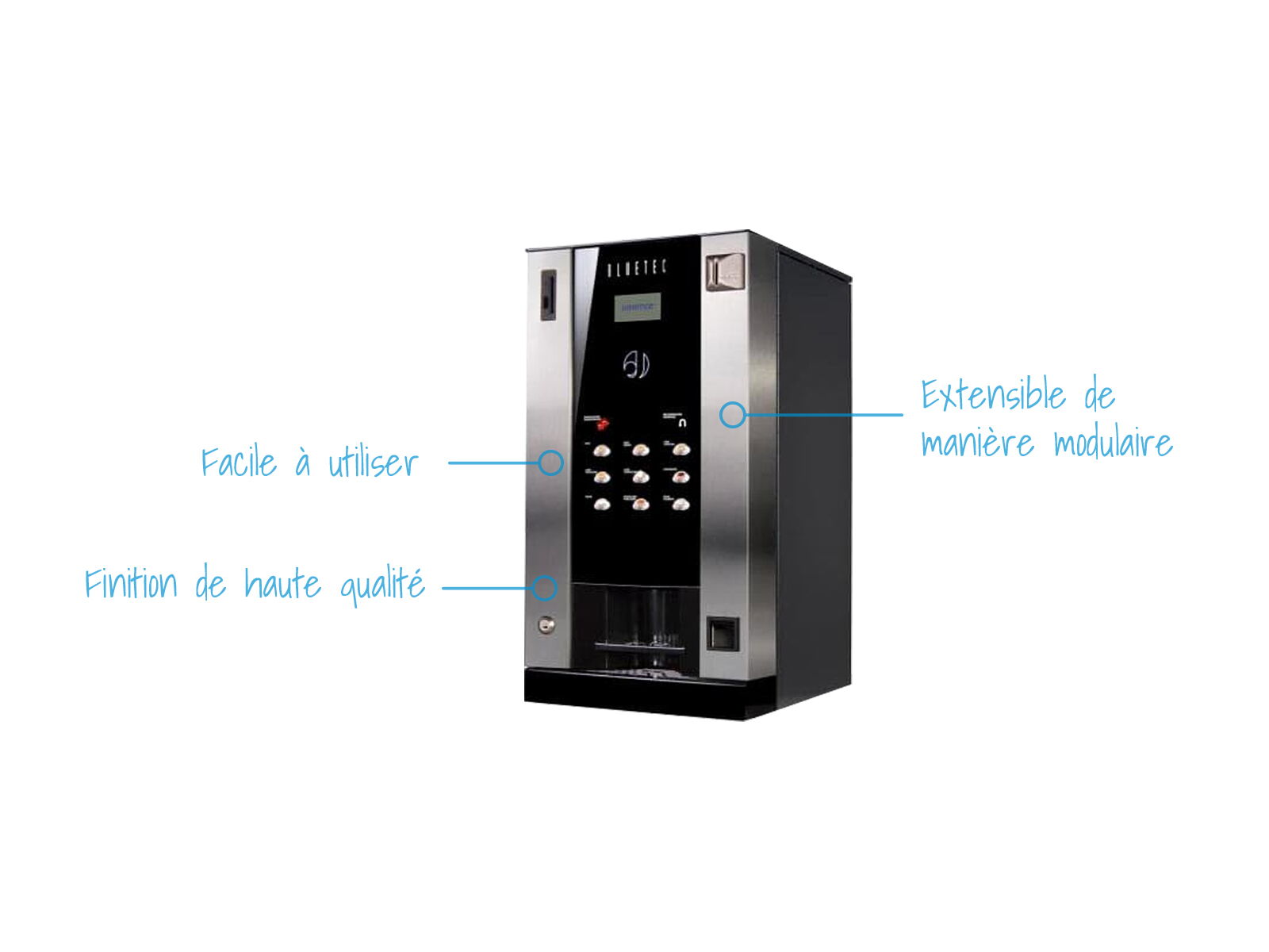 Distributeur automatique de café — présentation des fonctions      