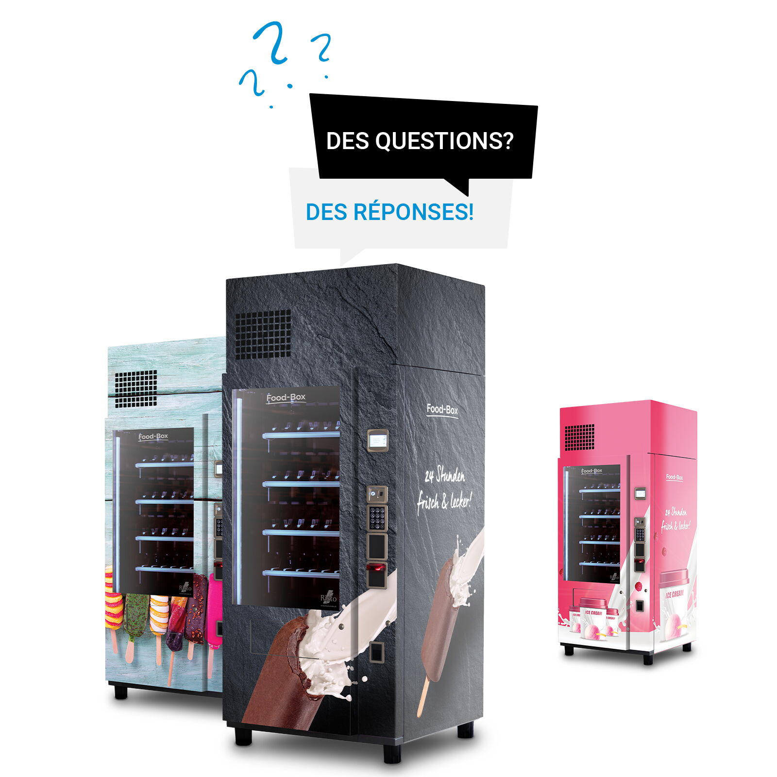 Distributeur automatique de glaces — questions fréquentes      