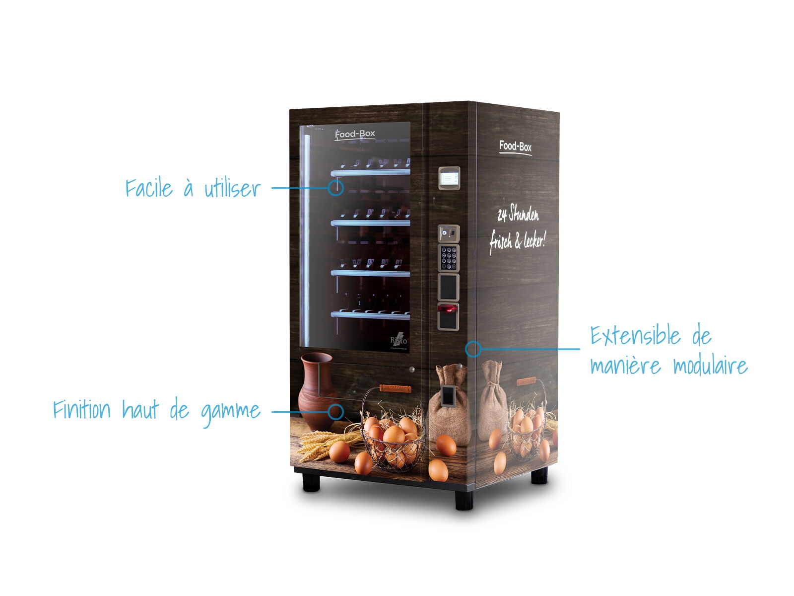 Distributeur automatique d'œufs — présentation des fonctions      