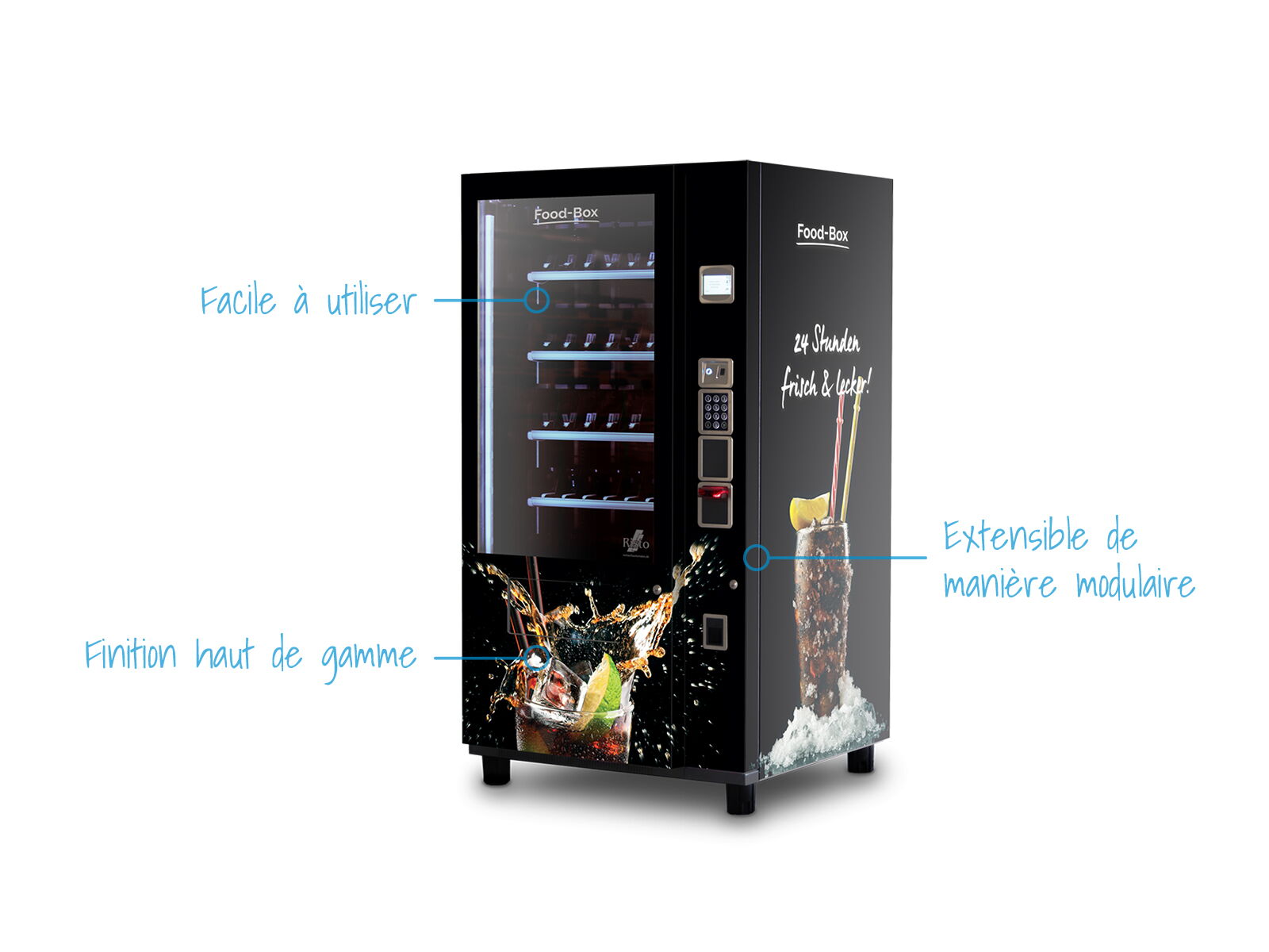 Distributeur automatique de boissons — présentation des fonctions      