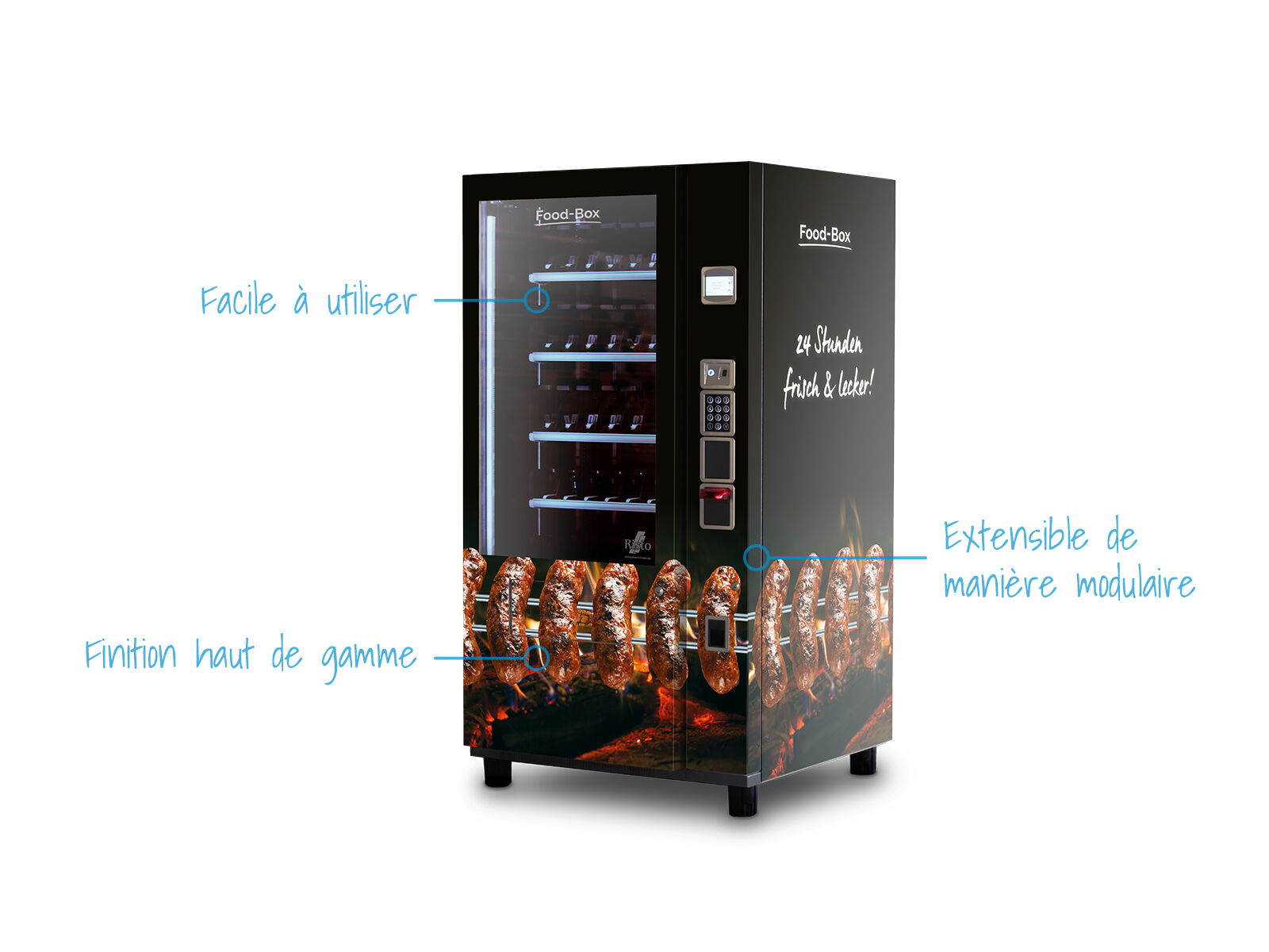 Distributeur automatique de charcuterie — présentation des fonctions      