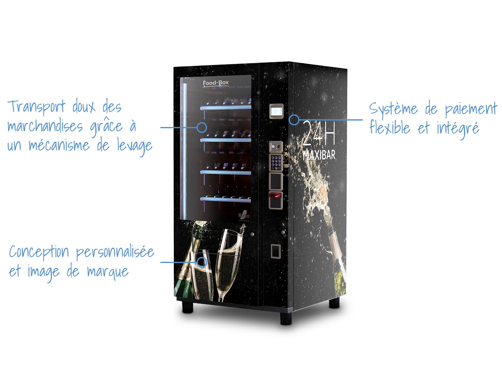 Distributeur automatique pour hôtels — présentation des fonctions      
