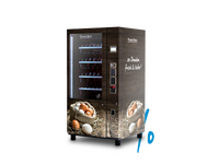Distributeur automatique noir illustrant des œufs      