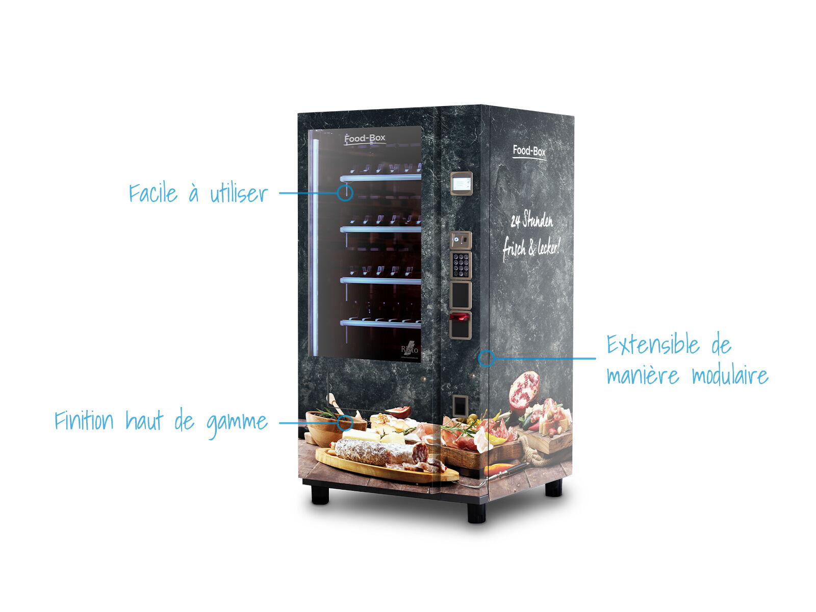 Distributeur automatique de produits alimentaires — présentation des fonctions      