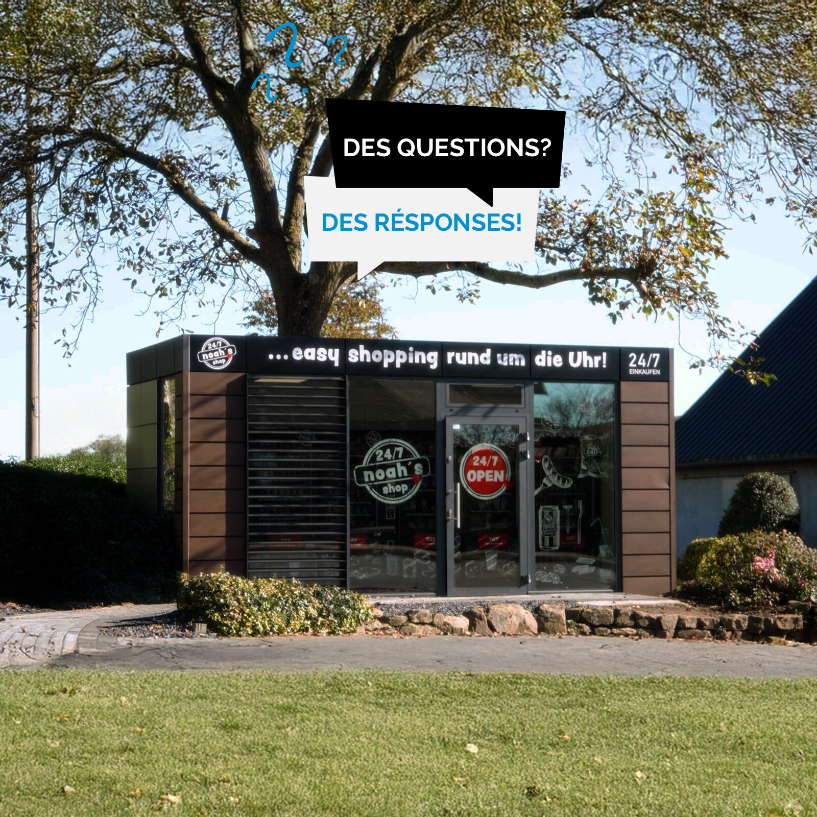 Distributeur automatique — conteneur boutique de ferme — questions fréquentes      